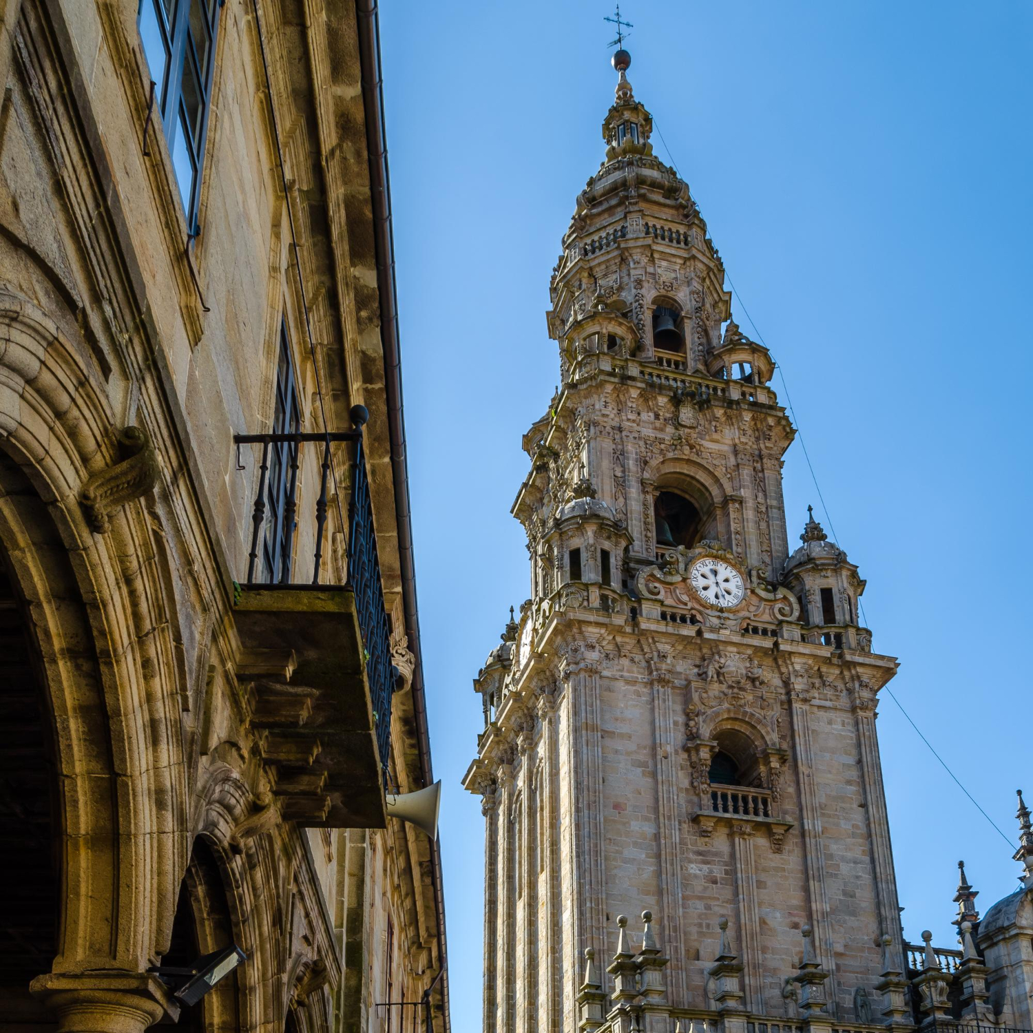 Torre do relógio (Torre da Berenguela) da Catedral de Santiago de Compostela